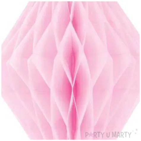dekoracja honeycomb diament rozowa jasna 35 cm