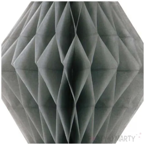 dekoracja honeycomb diament srebrna 35 cm