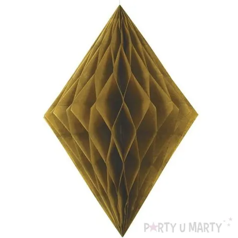 dekoracja honeycomb diament zloty 35 cm