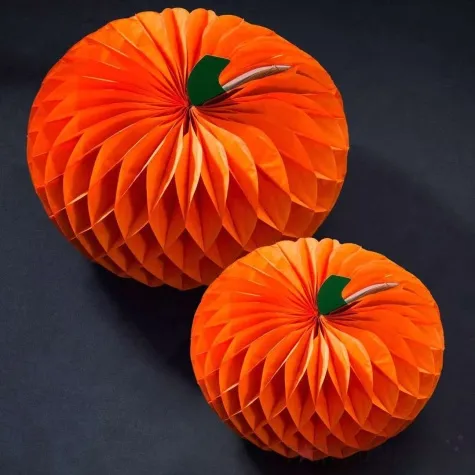 dekoracja honeycomb dynia pomaranczowa amscan 30 cm