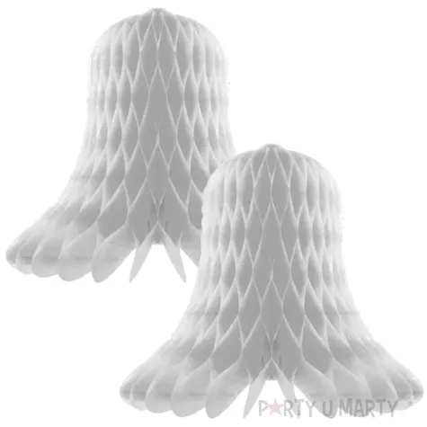 dekoracja honeycomb dzwonek biala folat 2 szt