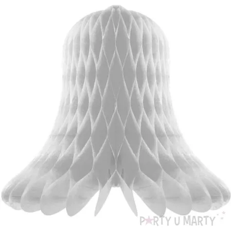 dekoracja honeycomb dzwonek srebrna godan 20 cm