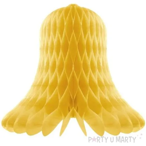 dekoracja honeycomb dzwonek zlota godan 20 cm