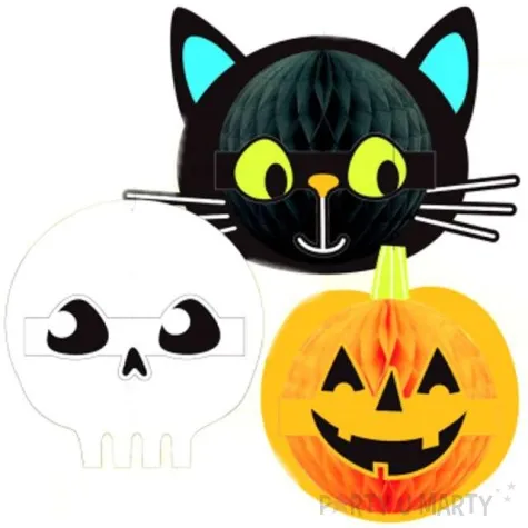 dekoracja honeycomb halloween friends mix amscan 3 szt