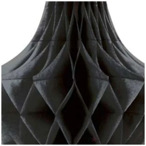 dekoracja honeycomb kropla czarna unique 35 cm