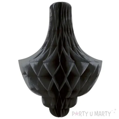 dekoracja honeycomb kropla czarna unique 35 cm
