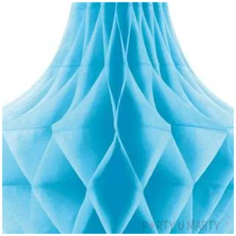 dekoracja honeycomb kropla niebieska unique 35 cm