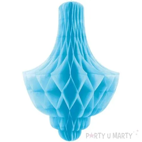 dekoracja honeycomb kropla niebieska unique 35 cm