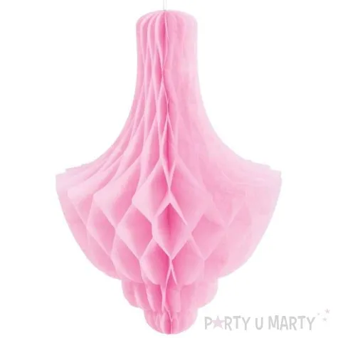 dekoracja honeycomb kropla rozowa unique 35 cm