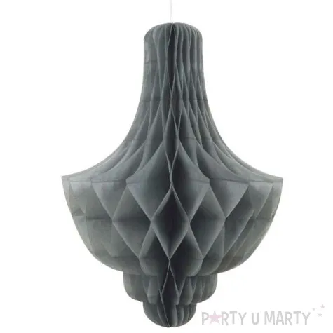 dekoracja honeycomb kropla srebrna godan 35 cm