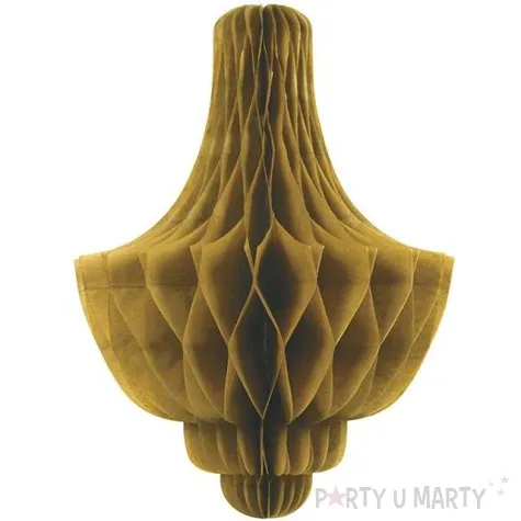 dekoracja honeycomb kropla zlota 35 cm