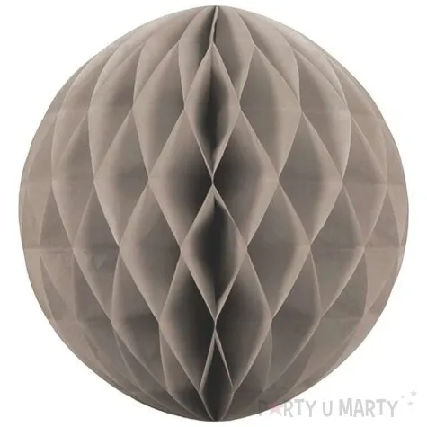 dekoracja honeycomb kula bezowa ciemna 40 cm