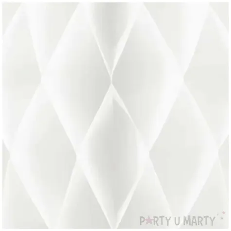 dekoracja honeycomb kula biala partypal 30 cm