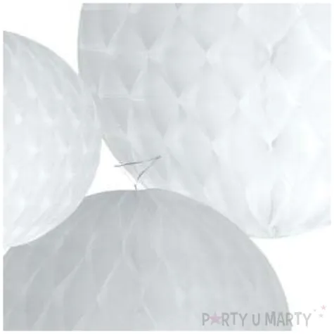 dekoracja honeycomb kula bialy godan 3 szt