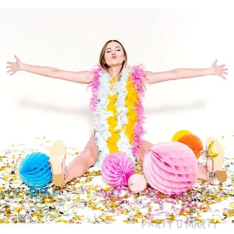 dekoracja honeycomb kula blekitna 20 cm