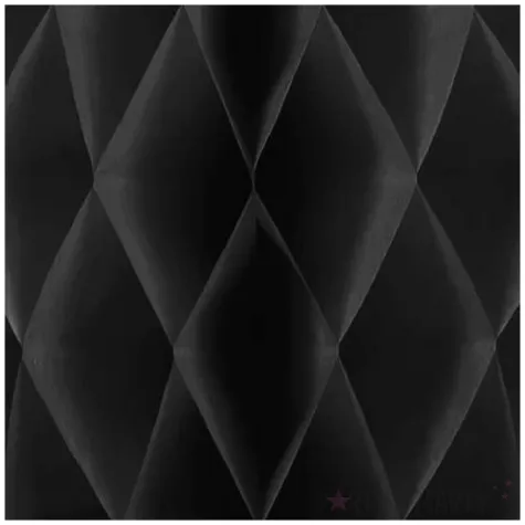 dekoracja honeycomb kula czarny partypal 20 cm