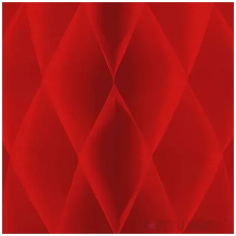 dekoracja honeycomb kula czerwony partypal 10 cm