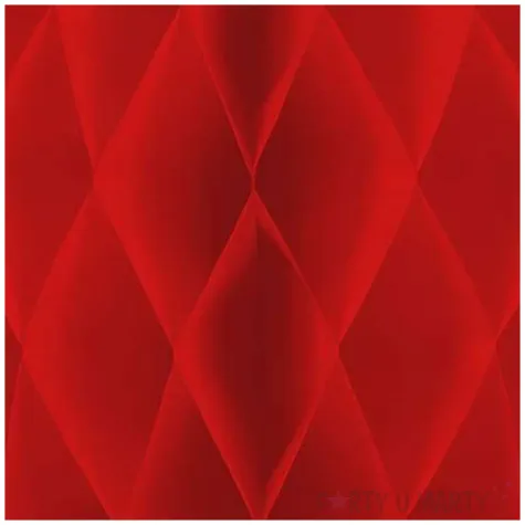 dekoracja honeycomb kula czerwony partypal 20 cm