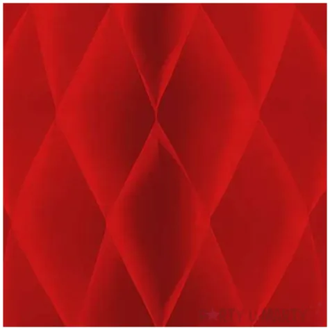 dekoracja honeycomb kula czerwony partypal 30 cm