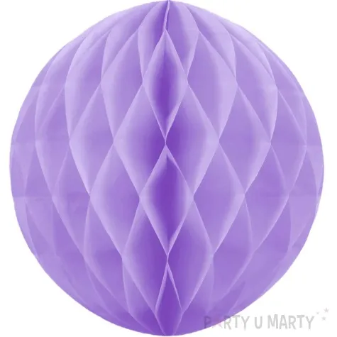 dekoracja honeycomb kula fioletowy partypal 30 cm