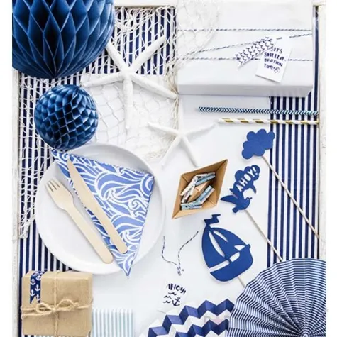 dekoracja honeycomb kula granatowa 20 cm