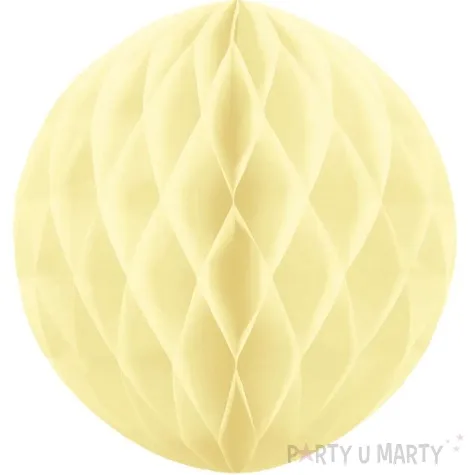dekoracja honeycomb kula kremowy partypal 10 cm