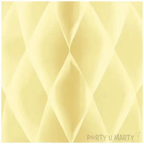 dekoracja honeycomb kula kremowy partypal 30 cm