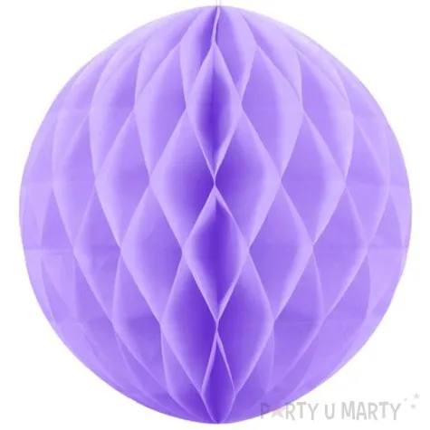 dekoracja honeycomb kula liliowy partydeco 20cm