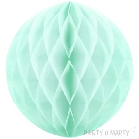 dekoracja honeycomb kula mietowa jasna partydeco 20 cm