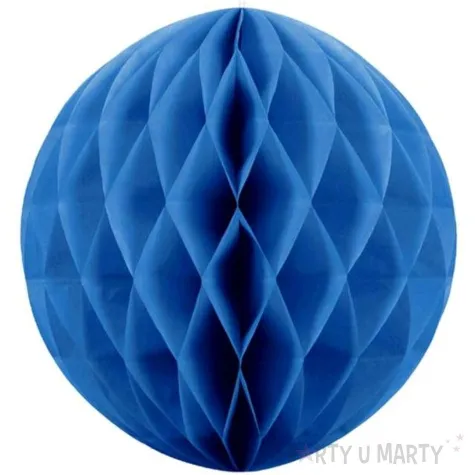 dekoracja honeycomb kula niebieski 30 cm