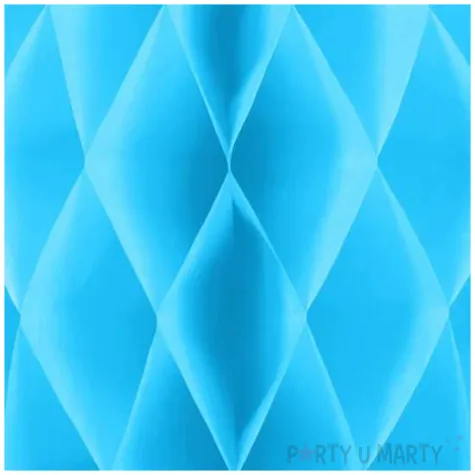dekoracja honeycomb kula niebieski jasny partypal 10 cm