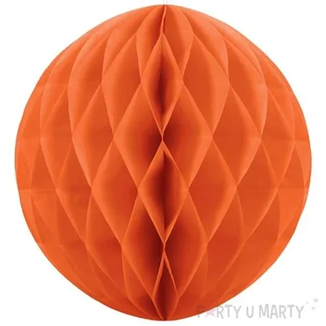 dekoracja honeycomb kula pomaranczowa 40 cm