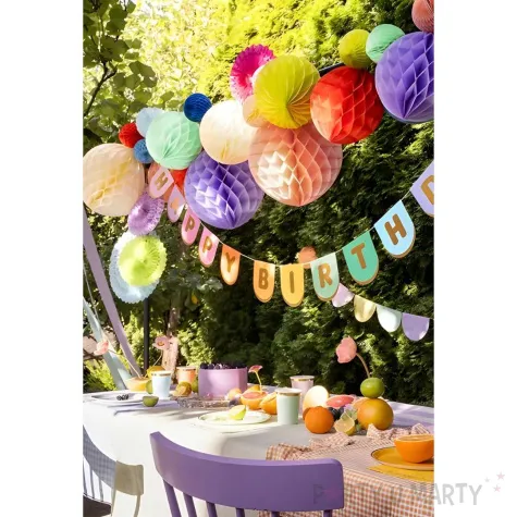 dekoracja honeycomb kula r owy jasny partydeco 10 cm