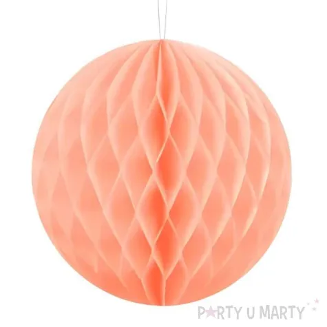 dekoracja honeycomb kula r owy jasny partypal 20 cm