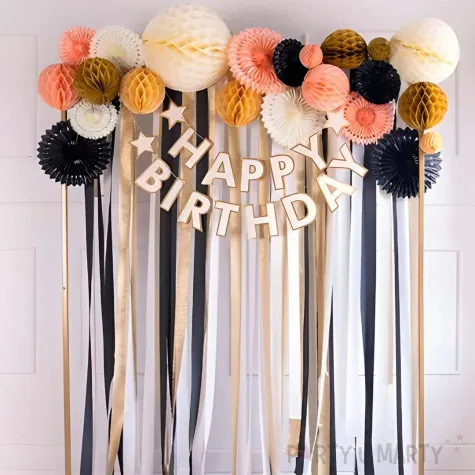 dekoracja honeycomb kula r owy jasny partypal 20 cm