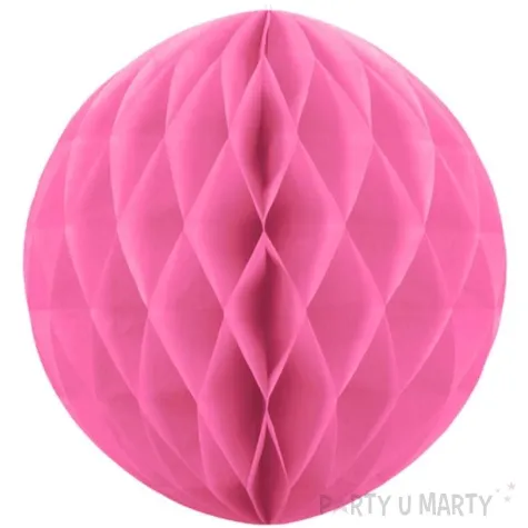 dekoracja honeycomb kula rozowa 10 cm