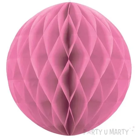 dekoracja honeycomb kula rozowa 20 cm