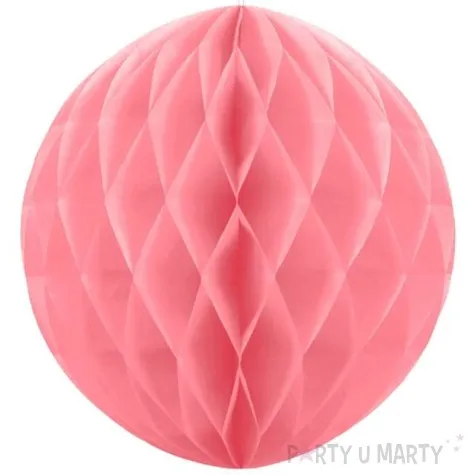 dekoracja honeycomb kula rozowa rumiana 40 cm