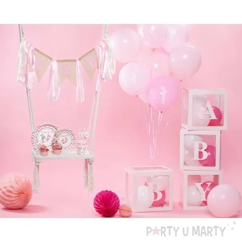 dekoracja honeycomb kula rozowy ciemny partypal 20 cm