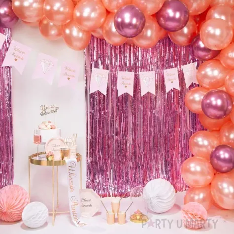 dekoracja honeycomb kula rozowy jasny partypal 10 cm