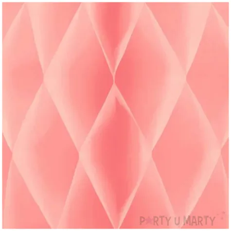 dekoracja honeycomb kula rozowy jasny partypal 30 cm
