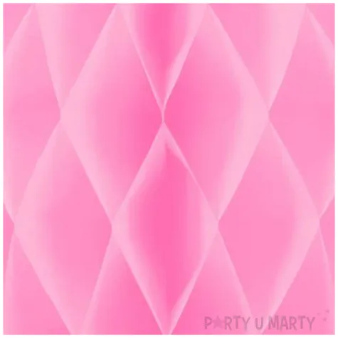 dekoracja honeycomb kula rozowy partypal 20 cm