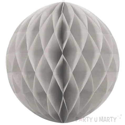 dekoracja honeycomb kula szara 10 cm