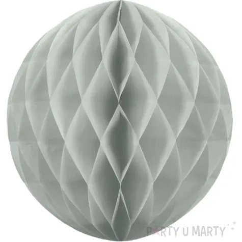 dekoracja honeycomb kula szary partypal 30 cm