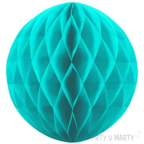 dekoracja honeycomb kula turkusowa 20 cm