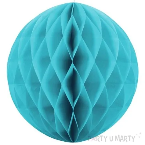 dekoracja honeycomb kula turkusowa 40 cm
