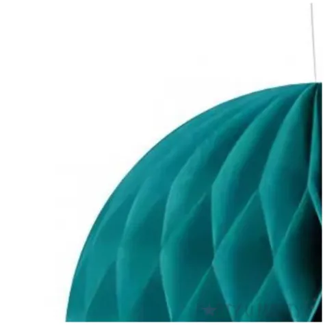 dekoracja honeycomb kula turkusowy ciemny partypal 20 cm