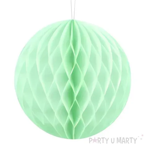 dekoracja honeycomb kula turkusowy partydeco 10 cm