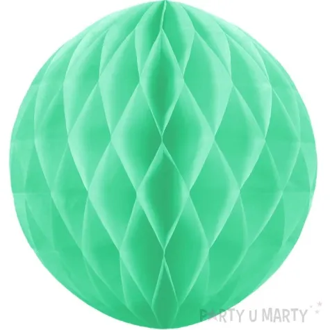 dekoracja honeycomb kula turkusowy partypal 30 cm
