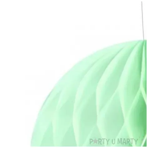 dekoracja honeycomb kula turkusowy partypal 30 cm